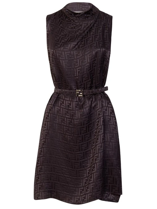 Платье шелковое FENDI
