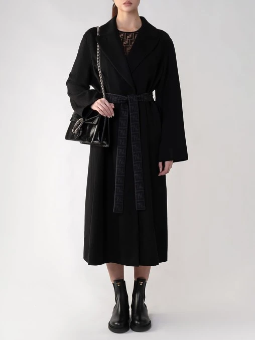 Пальто шерстяное FENDI