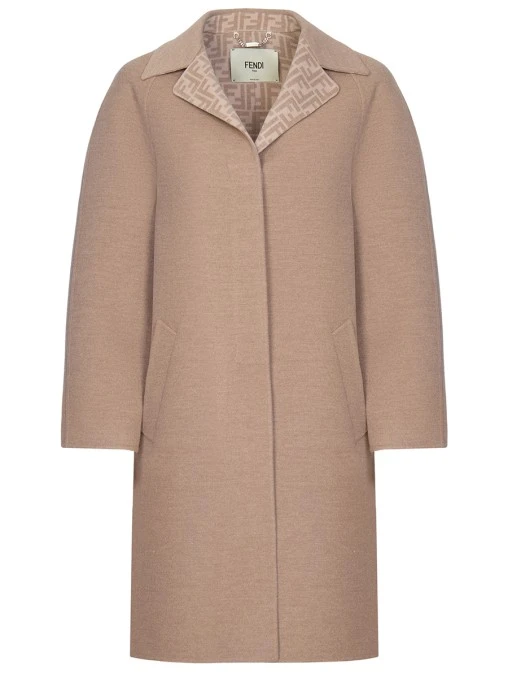 Пальто шерстяное FENDI