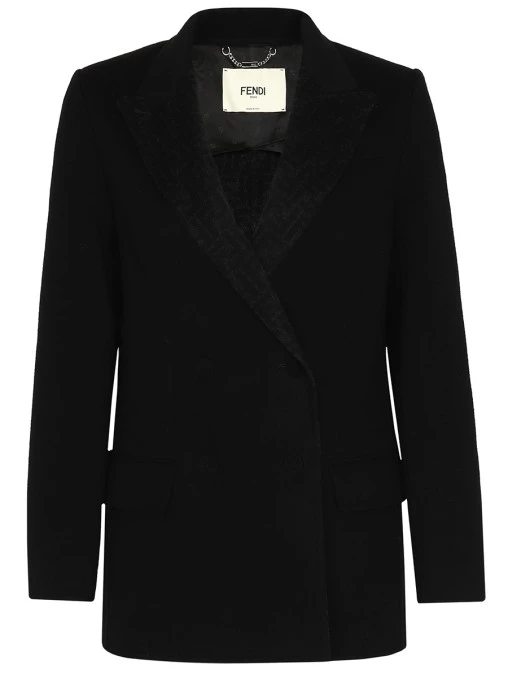 Полупальто шерстяное FENDI