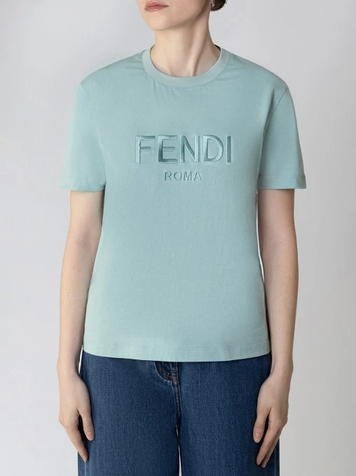 Футболка хлопковая FENDI