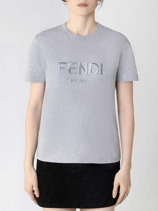 Футболка хлопковая FENDI