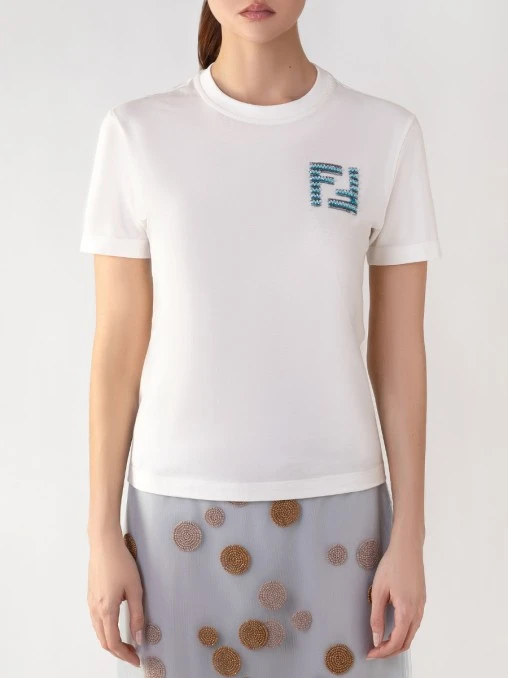Футболка хлопковая FENDI