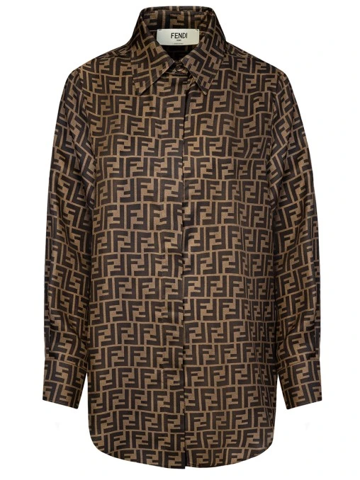 Блуза шелковая FENDI