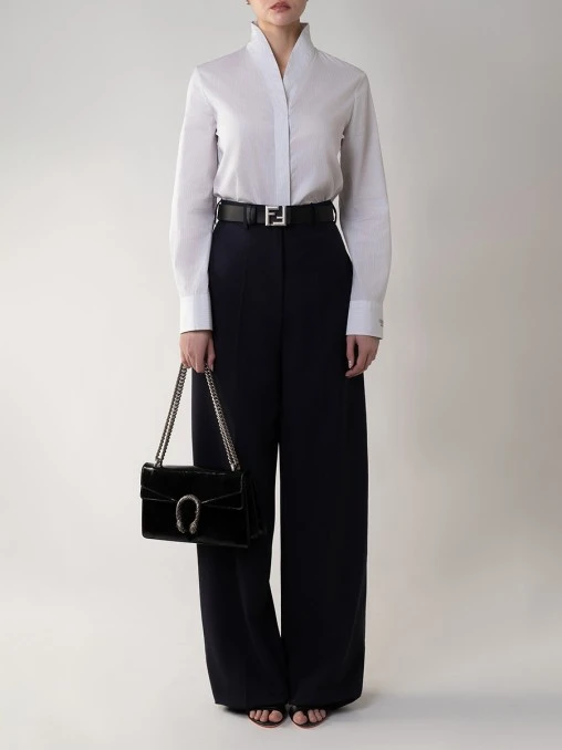 Блуза хлопковая FENDI