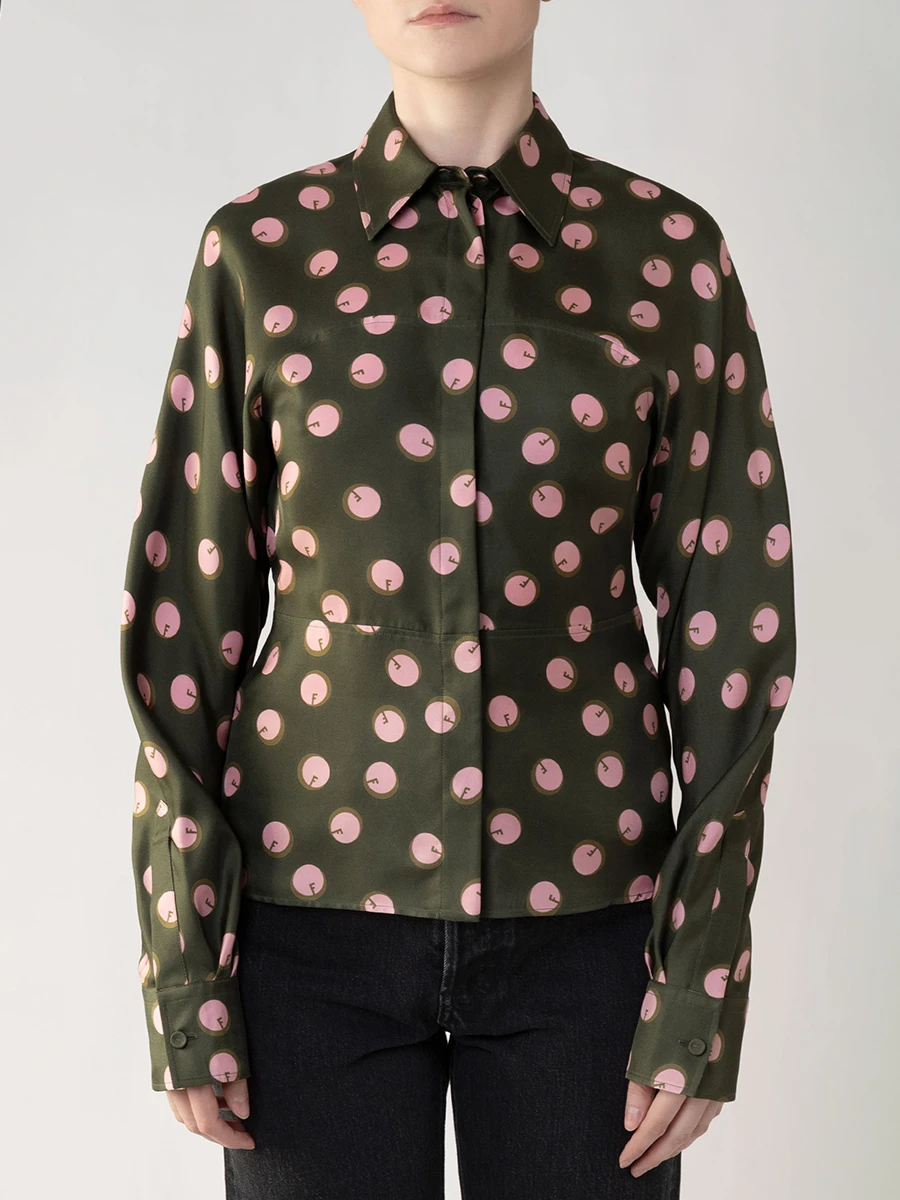 Блуза шелковая