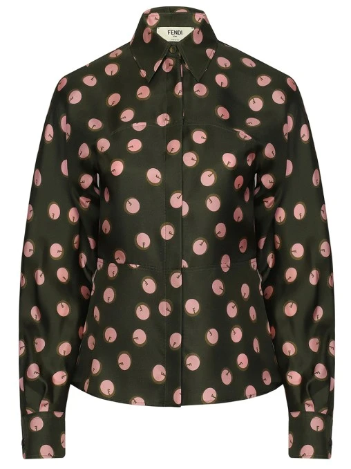 Блуза шелковая FENDI