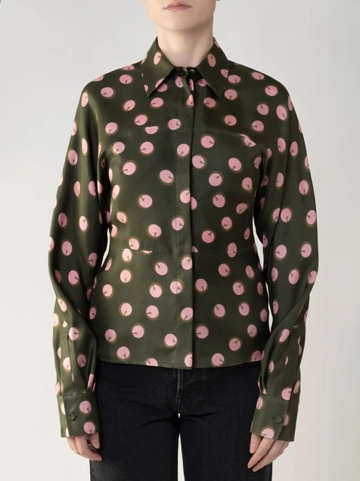 Блуза шелковая FENDI