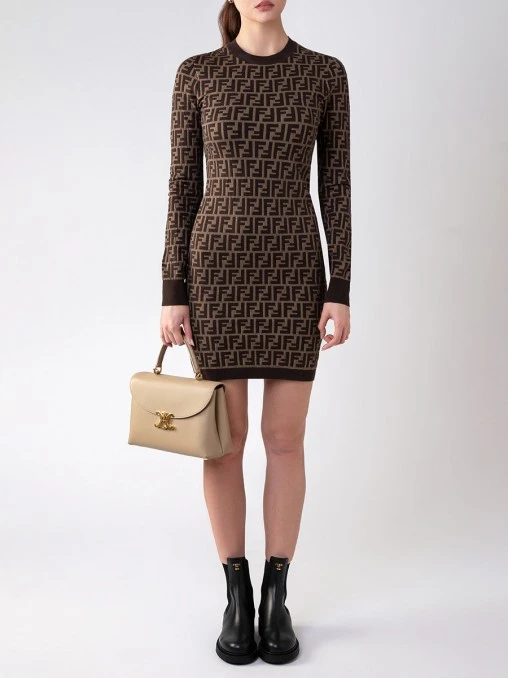 Платье хлопковое FENDI