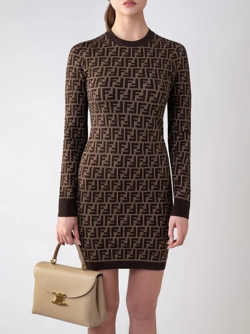 Платье хлопковое FENDI