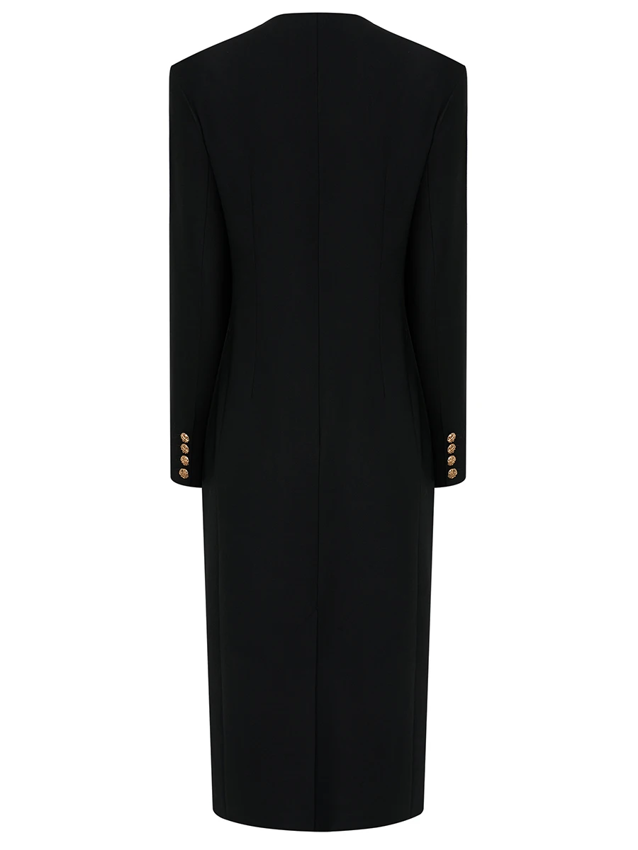 Платье-жакет шерстяное