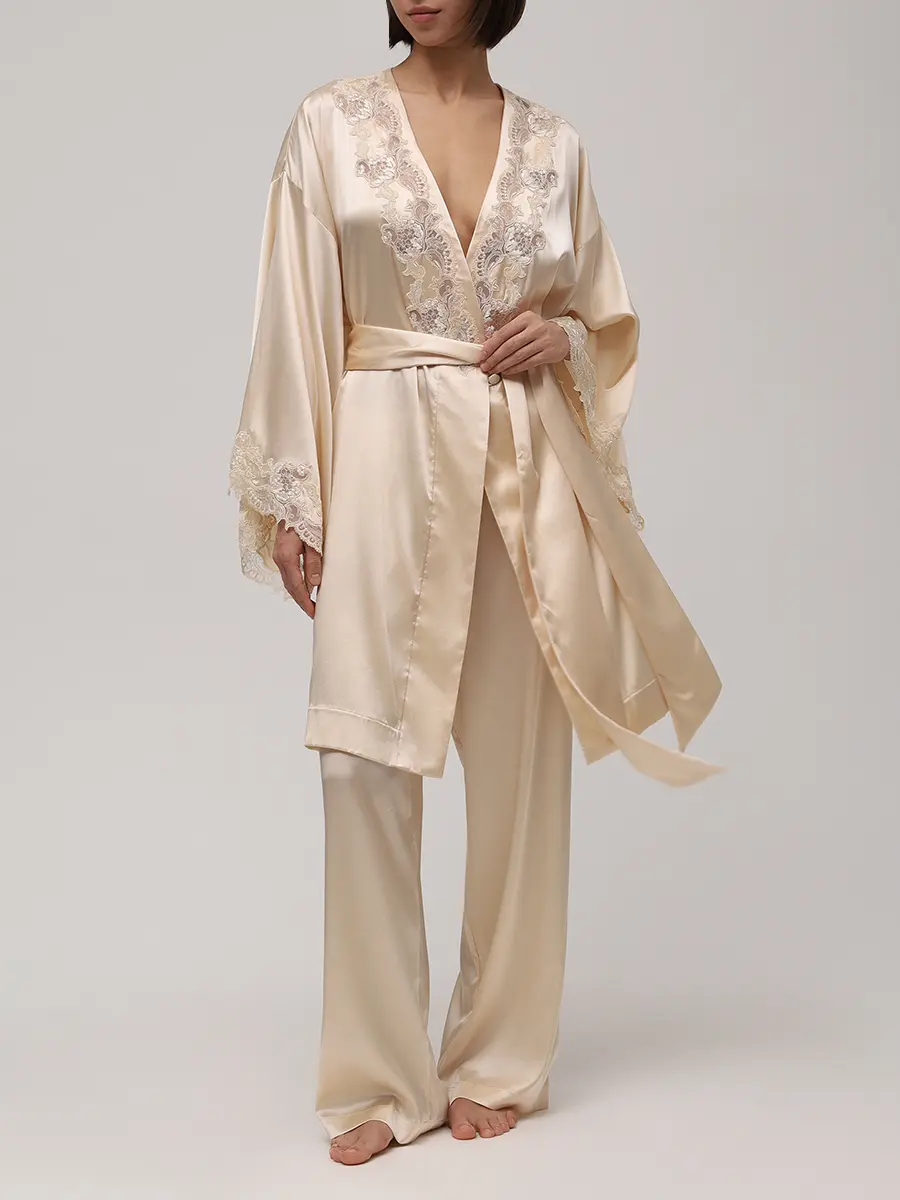 Халат шелковый