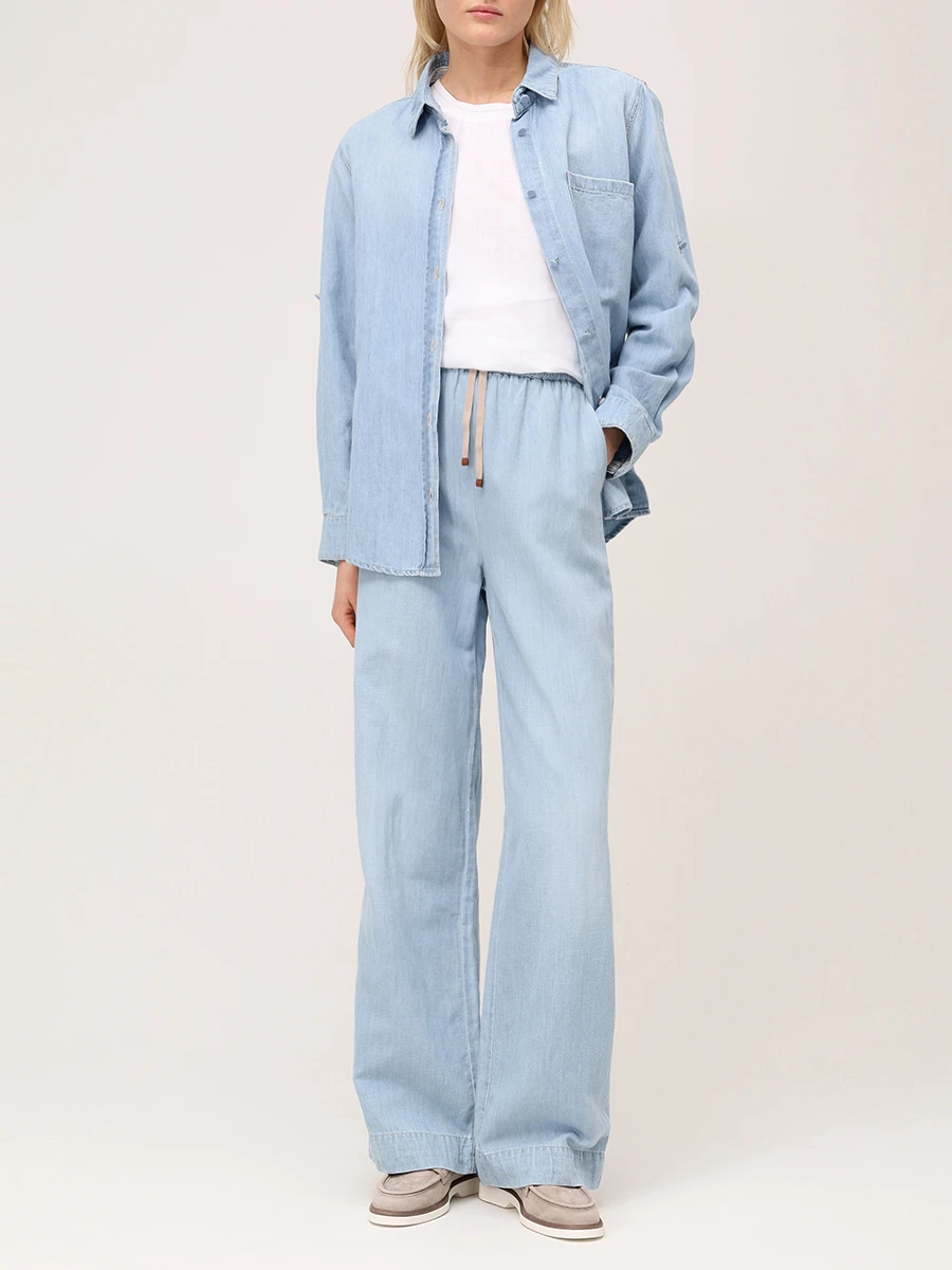 Костюм из хлопка и льна