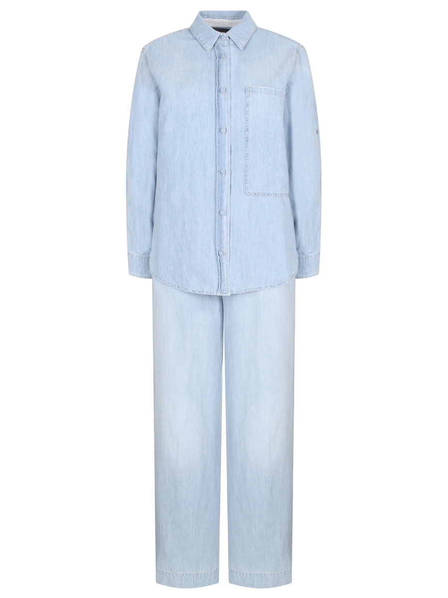 Костюм из хлопка и льна