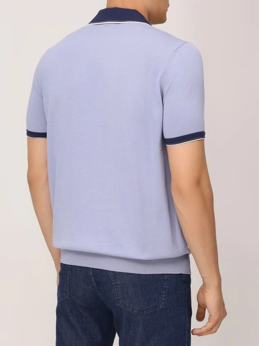 Поло хлопковое BERTOLO LUXURY MENSWEAR