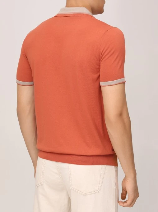 Поло хлопковое BERTOLO LUXURY MENSWEAR
