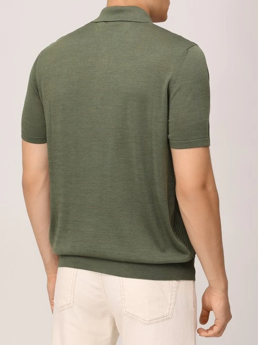 Поло шелковое BERTOLO LUXURY MENSWEAR