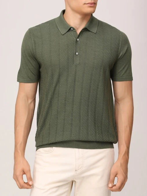 Поло шелковое BERTOLO LUXURY MENSWEAR