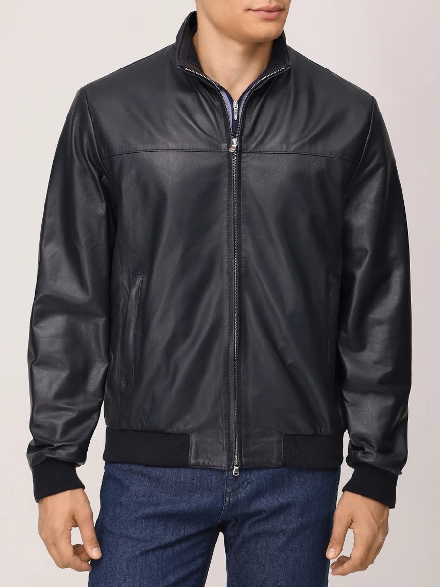 Бомбер кожаный