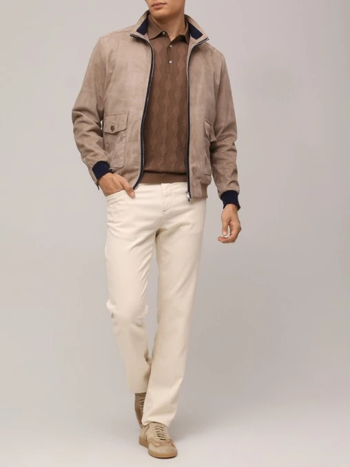 Бомбер замшевый SUIT FACTORY