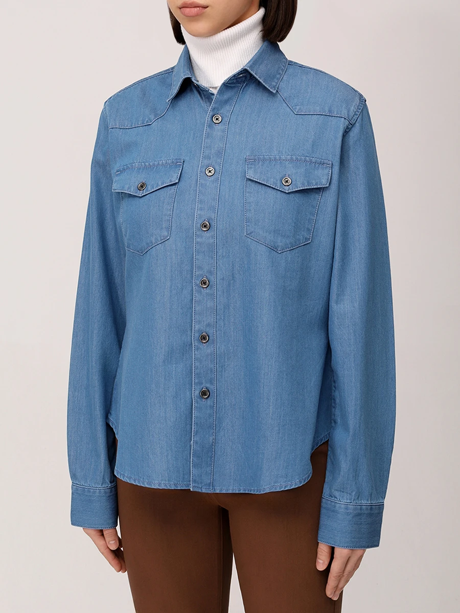 Рубашка джинсовая