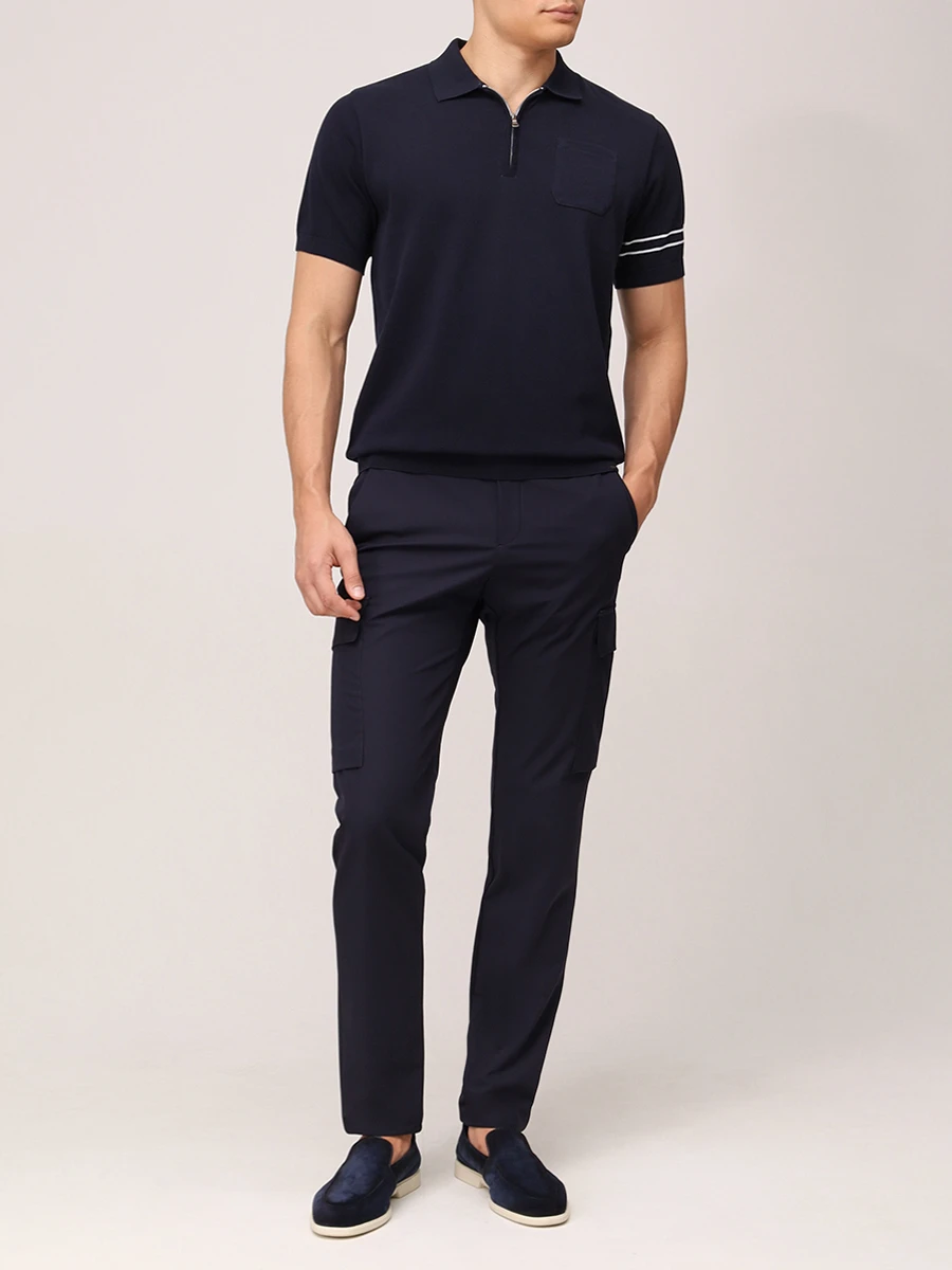 Брюки-карго однотонные