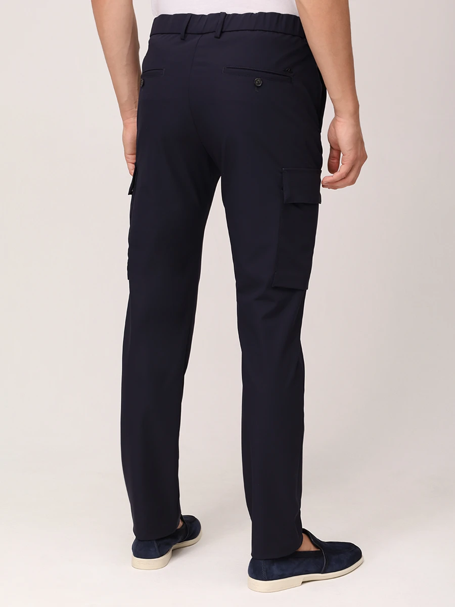 Брюки-карго однотонные