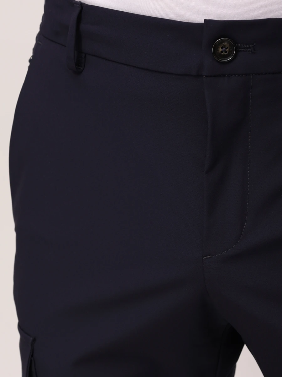 Брюки-карго однотонные