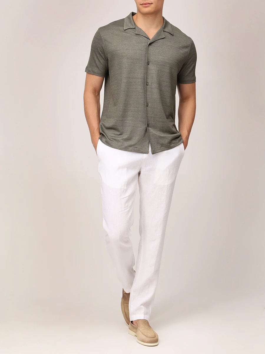 Брюки льняные