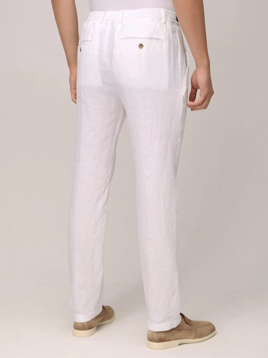 Брюки льняные