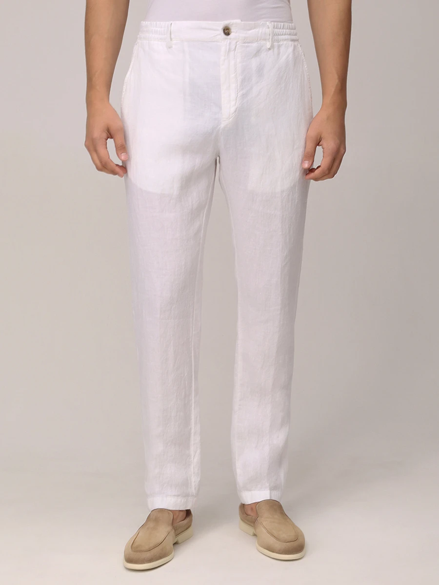 Брюки льняные