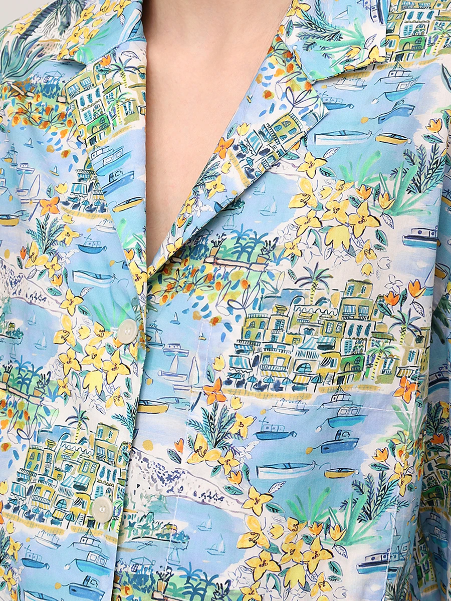 Рубашка с принтом