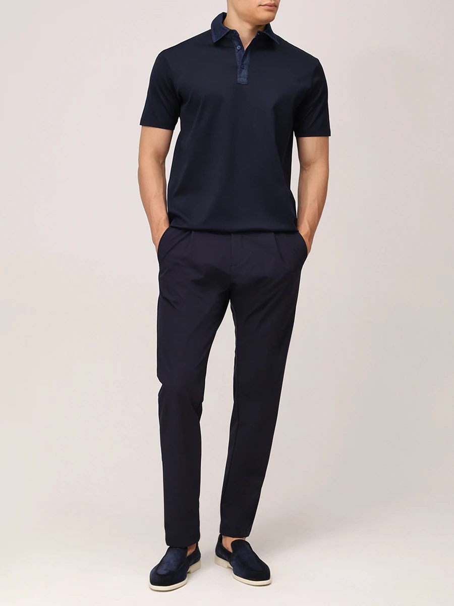 Брюки однотонные