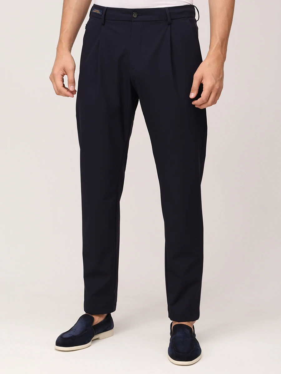 Брюки однотонные