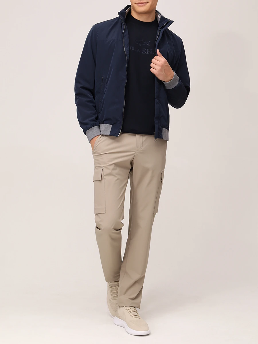 Брюки-карго однотонные