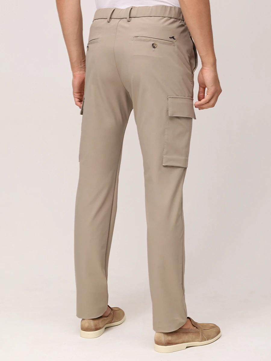 Брюки-карго однотонные