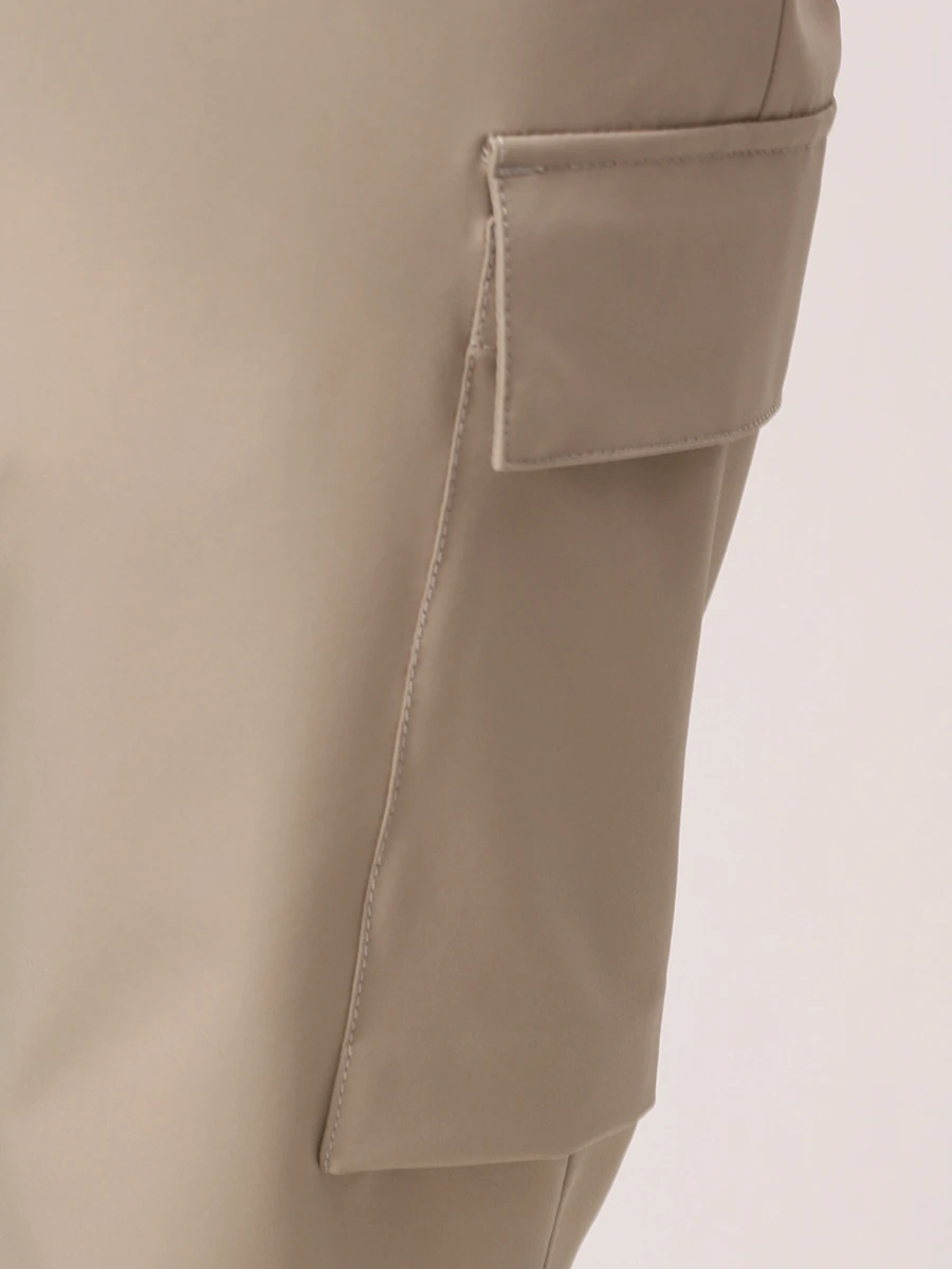 Брюки-карго однотонные