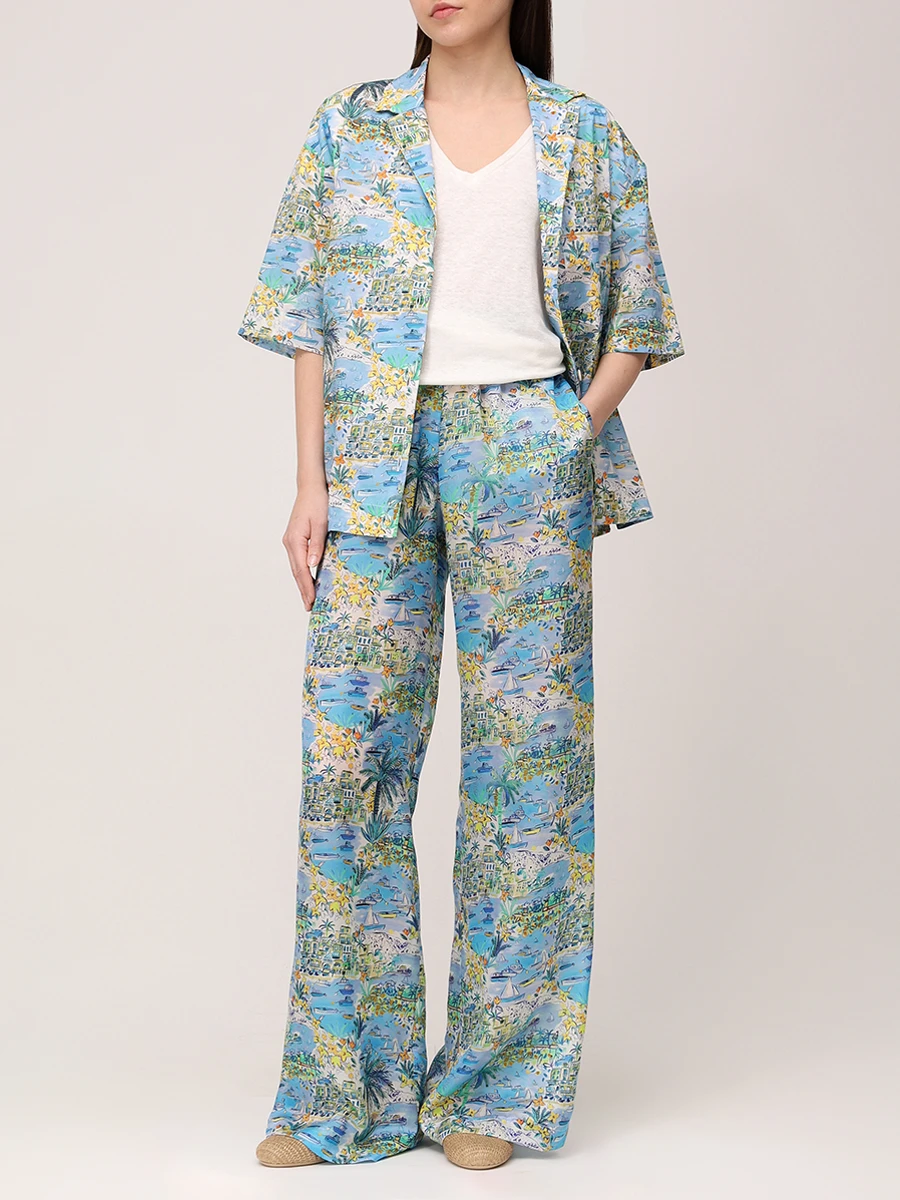 Брюки с принтом