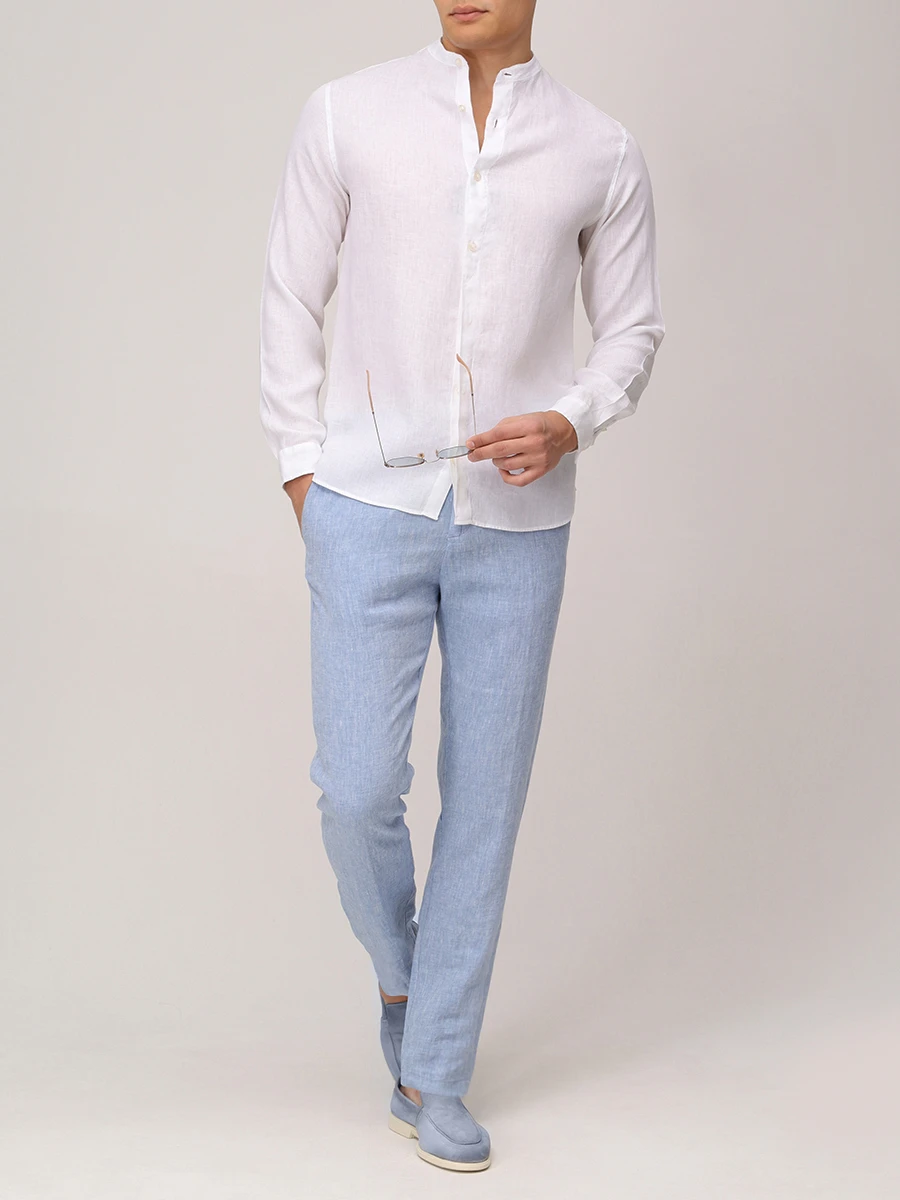 Брюки льняные