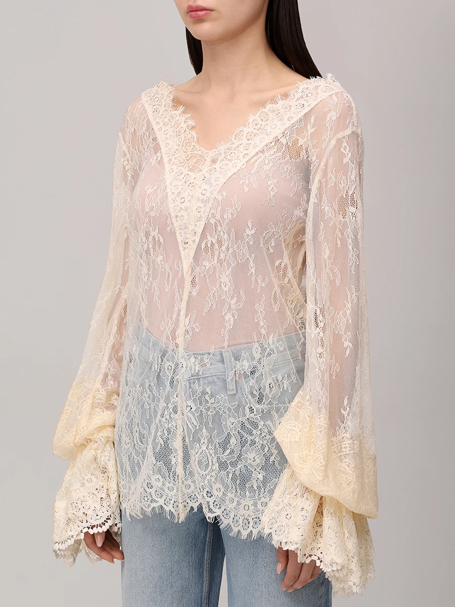 Блуза кружевная