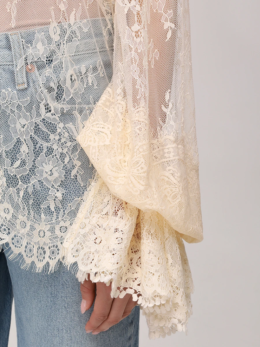 Блуза кружевная