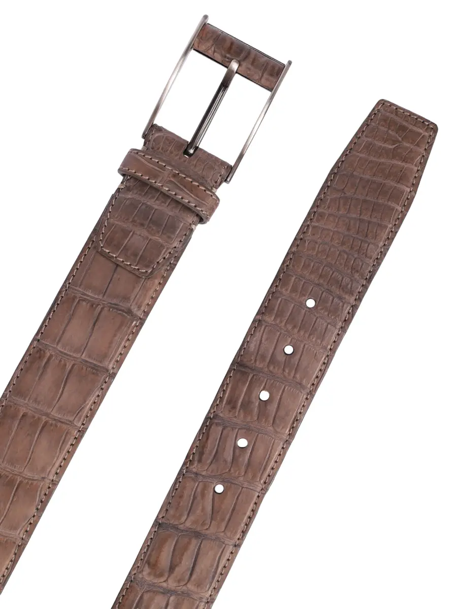 Ремень из кожи крокодила