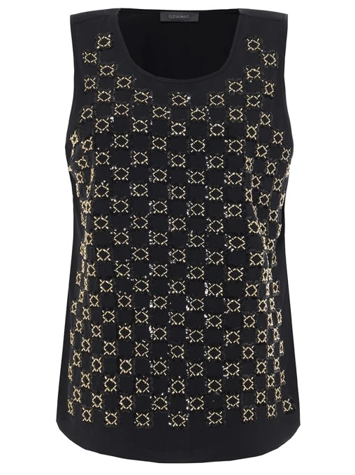 Топ с пайетками и бисером ELENA MIRO