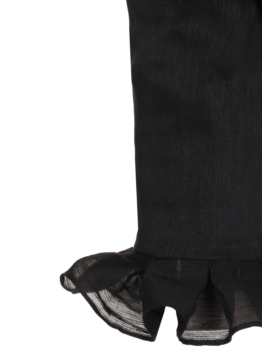 Блуза из шелка и льна