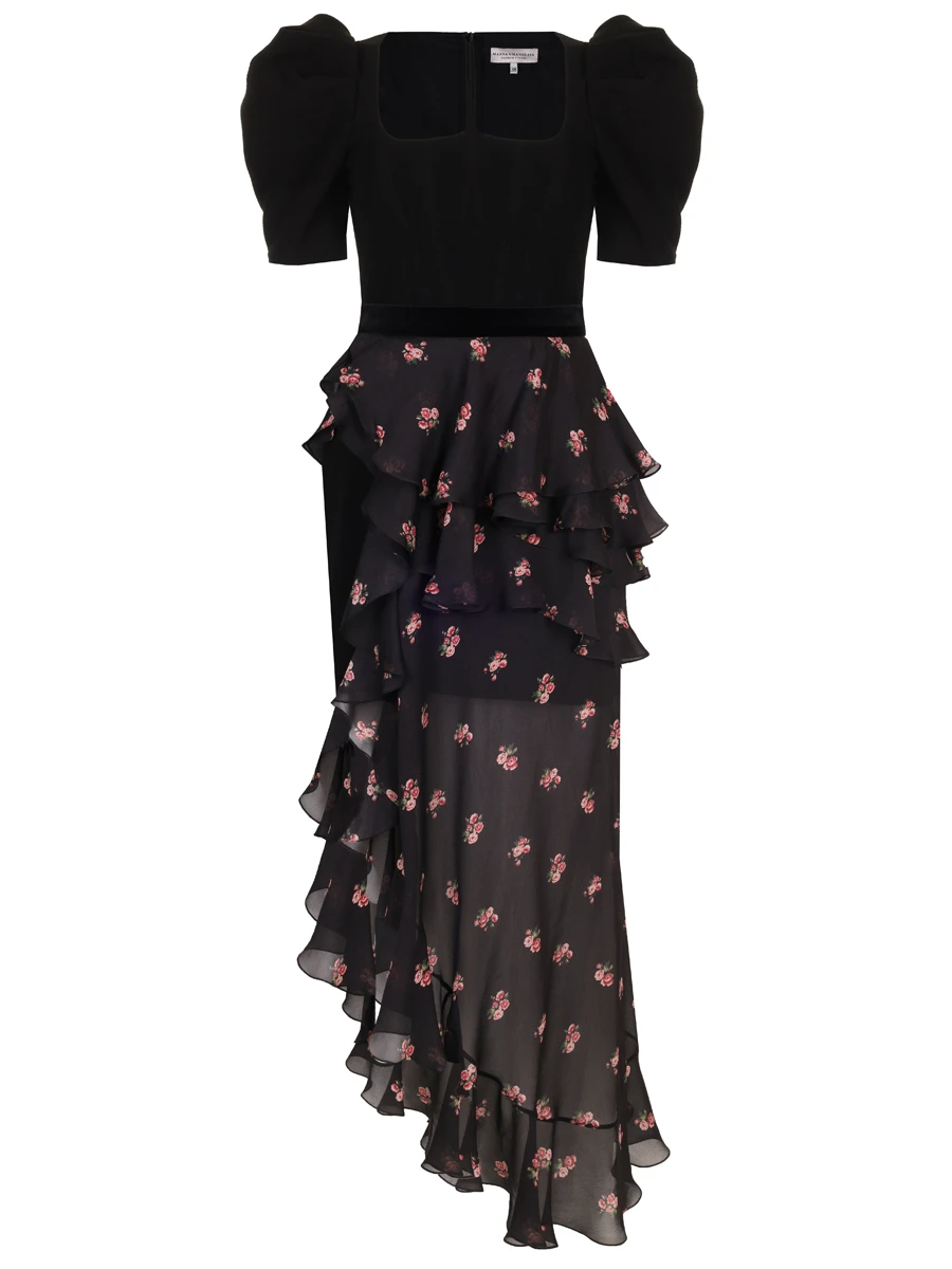 Платье с оборками