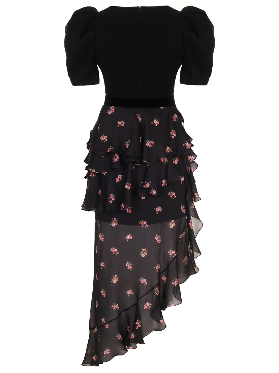 Платье с оборками