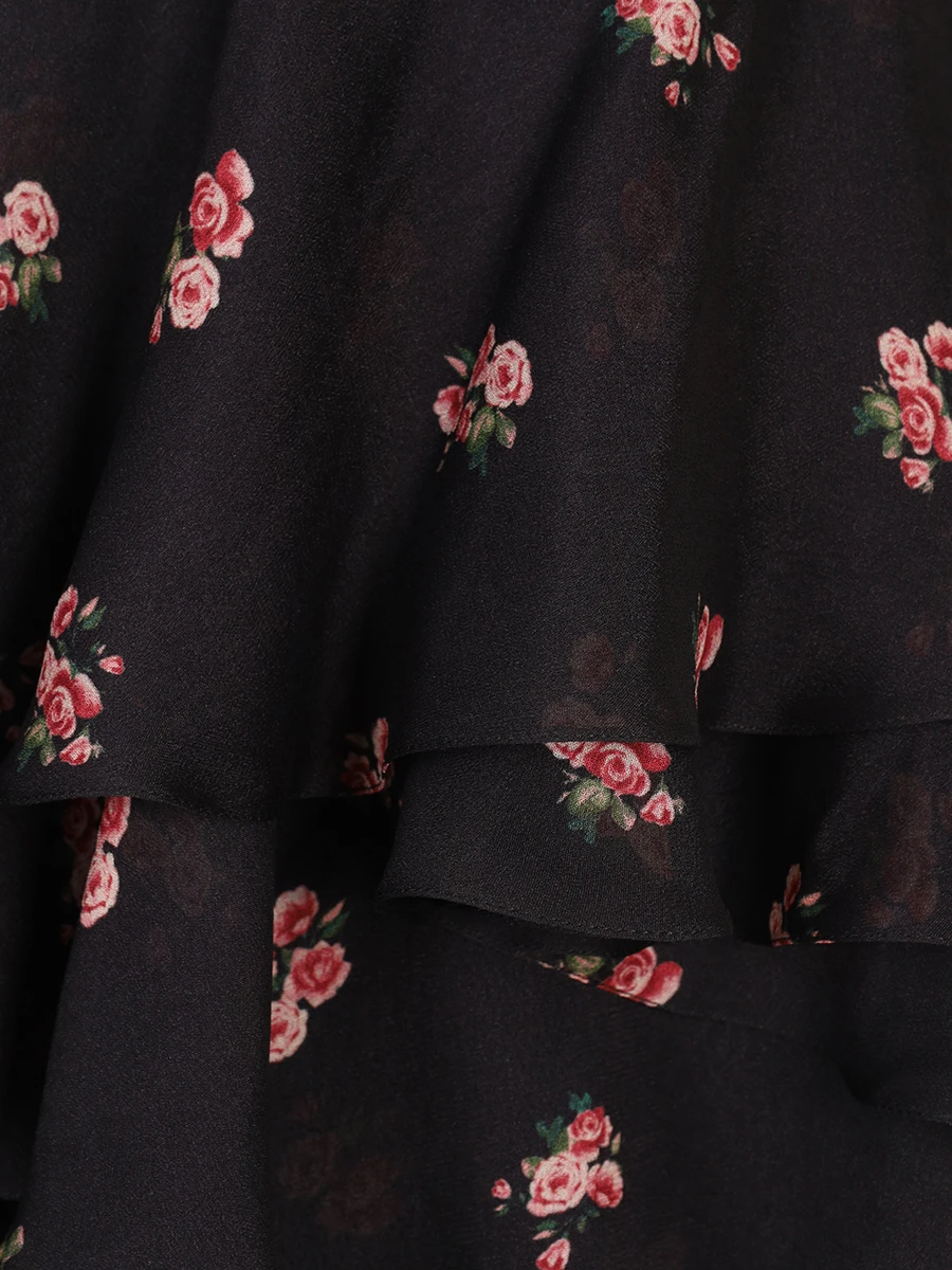 Платье с оборками