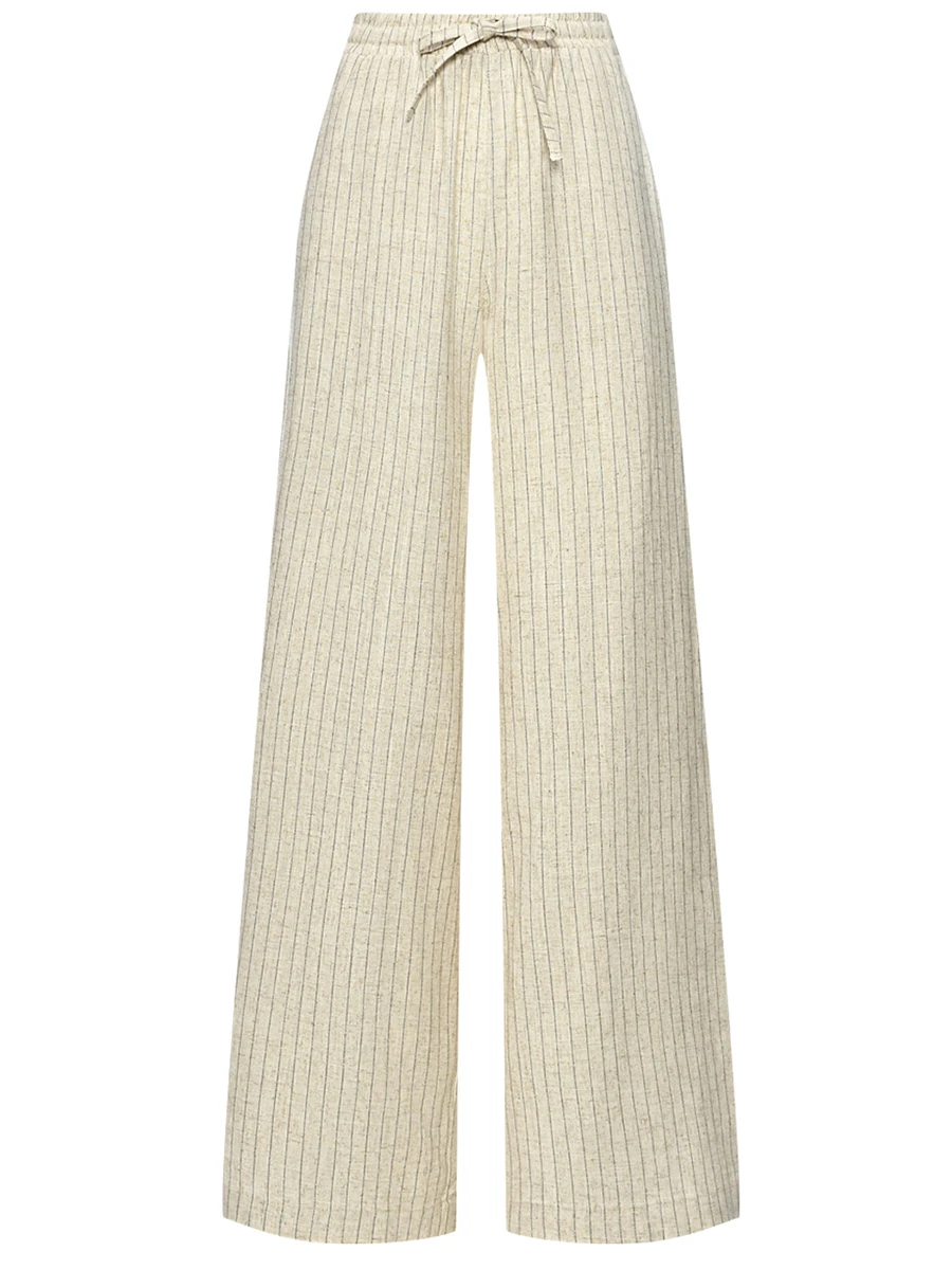 Брюки изо льна и вискозы