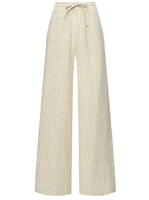 Брюки изо льна и вискозы DAN MARALEX