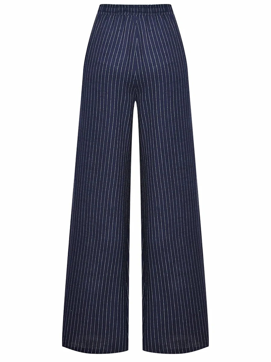 Брюки изо льна и вискозы